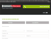 Tablet Screenshot of carantec-immobilier.com